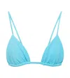 Jade Swim Via Terry Triangle Bikini Top In Bahama Mama Terry