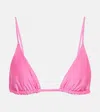 Jade Swim Via Triangle Bikini Top In Azalea Sheen