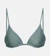 Jade Swim Via Triangle Bikini Top In Glacier