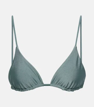 Jade Swim Via Triangle Bikini Top In Glacier