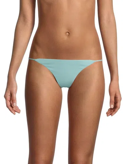 Jade Swim Women's Bare Minimum Bikini Bottom In Ice