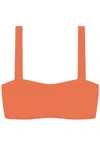 Jade Swim Women's Coast Bikini Top In Melon In Orange