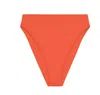 Jade Swim Bound High Waist Bikini Bottom In Red