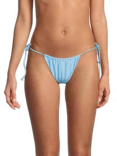 Jade Swim Women's Lana Side Tie Bikini Bottom In Pacific Shore