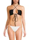 Jade Swim Women's Livi Strappy Bikini Top In Black