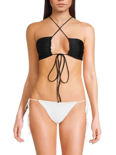 Jade Swim Women's Livi Strappy Bikini Top In Black