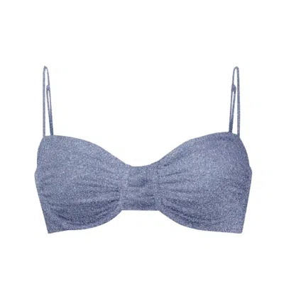 Jade Swim Women's Mia Bikini Top In Periwinkle Sheen In Multi