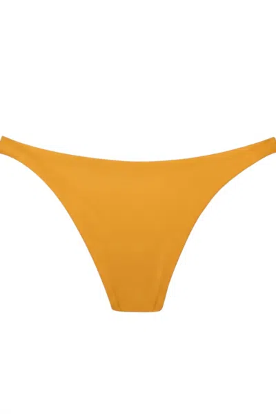 Jade Swim Women's Most Wanted Terry Bikini Bottom In Saffron In Yellow