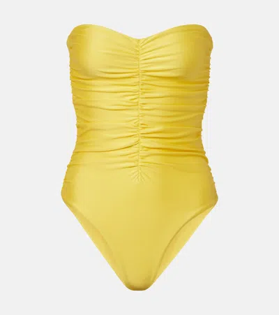 Jade Swim Yara Ruched Swimsuit In Multi