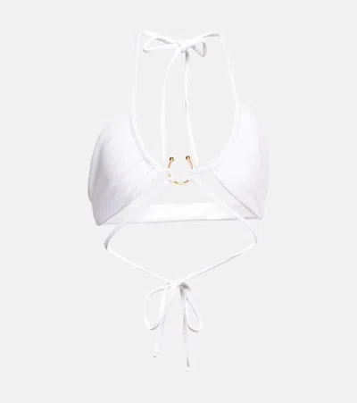 Jade Swim Zuri Bikini Top In White