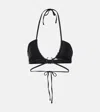 Jade Swim Zuri Halterneck Bikini Top In Black