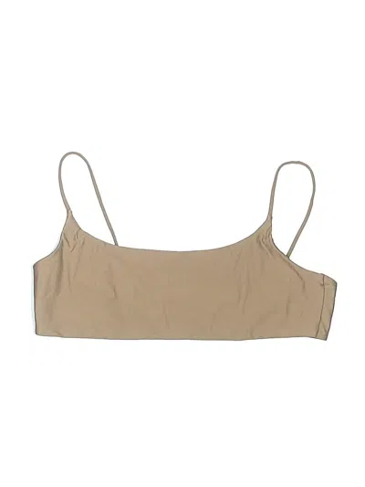 Pre-owned Jade Swimsuit Top Brown Swimwear