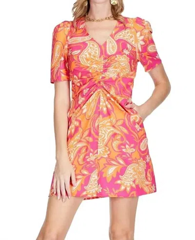Jade Swirl Dress In Blossom In Pink