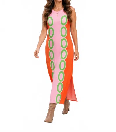 Jade The Palm Springs Pop Midi Dress In Red