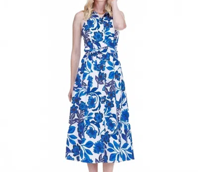 Jade The Santorini Sunray Midi Dress In Blue