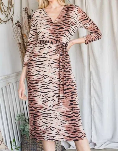 Jade Tigerette Dress In Animal Print In Multi