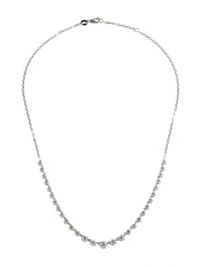 Pre-owned Jade Trau 18k 2.38ctw Penelope Large Collar, 16.5" In Multi