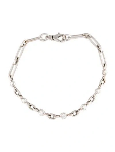 Pre-owned Jade Trau 18k Diamond Pippa Bracelet, 6.5" In Multi