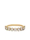 Jade Trau 18k Yellow Gold Catherine Half Eternity Diamond Ring In Gold