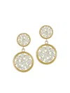 Jade Trau 18k Yellow Gold Diamond Drop Earrings In Gold