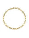Jade Trau 18k Yellow Gold Oval-link Bracelet In Brown