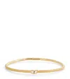 Jade Trau Medium Yellow Gold And Diamond Plié Posey Bangle In Gold
