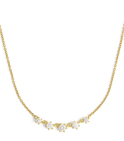 Jade Trau Mini Yellow Gold And Diamond Penelope Necklace
