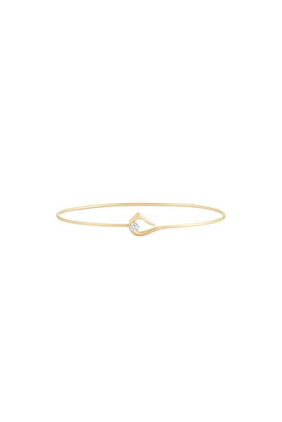 Jade Trau Penelope Hook Bangle Bracelet In Gold