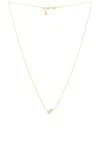 Jade Trau Poppy Two Stone Pendant Necklace In Gold