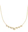 Jade Trau Small Yellow Gold And Diamond Penelope Vanguard Necklace In Gold
