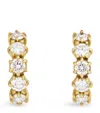 Jade Trau Yellow Gold And Diamond Catherine Huggie Earrings In Gold