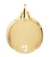 Jade Trau Yellow Gold And Diamond Diana Charm In Gold