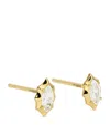 Jade Trau Yellow Gold And Diamond Maverick Stud Earrings In Gold