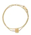 Jade Trau Yellow Gold And Diamond Mini Catherine Key Bracelet In Gold