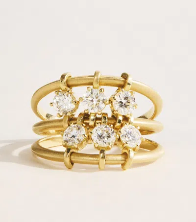 Jade Trau Yellow Gold And Diamond Penelope Ring