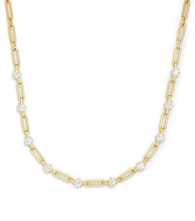 Jade Trau Yellow Gold And Diamond Phoebe Chain Necklace