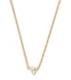 Jade Trau Yellow Gold And Diamond Poppy Necklace In Gold