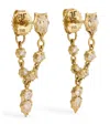 Jade Trau Yellow Gold And Diamond Posey Loop Earrings In Gold