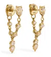 Jade Trau Yellow Gold And Diamond Posey Loop Earrings In Gold