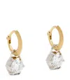 Jade Trau Yellow Gold And Diamond Sienna Huggie Earrings In Gold