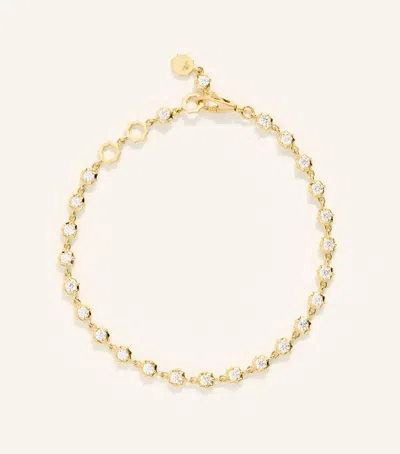 Jade Trau Yellow Gold And Diamond Sophisticate Tennis Bracelet