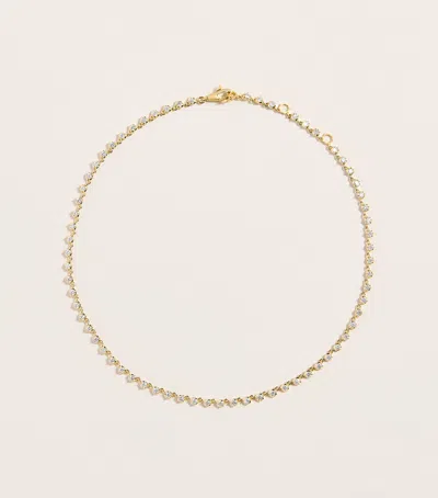 Jade Trau Yellow Gold And Diamond Sophisticate Tennis Necklace