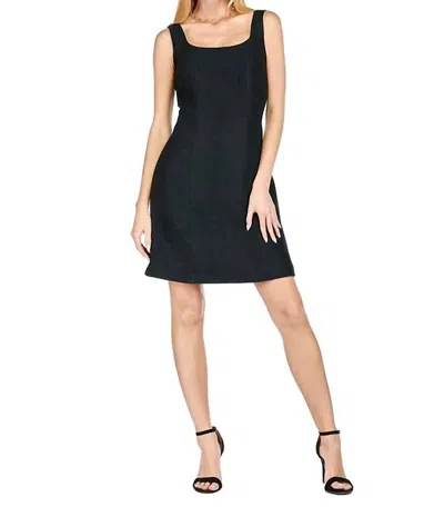 Jade Tweed Sheath Dress In Black