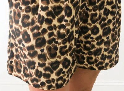 Jade Women's Leopard Shorts In Beige/black In Multi