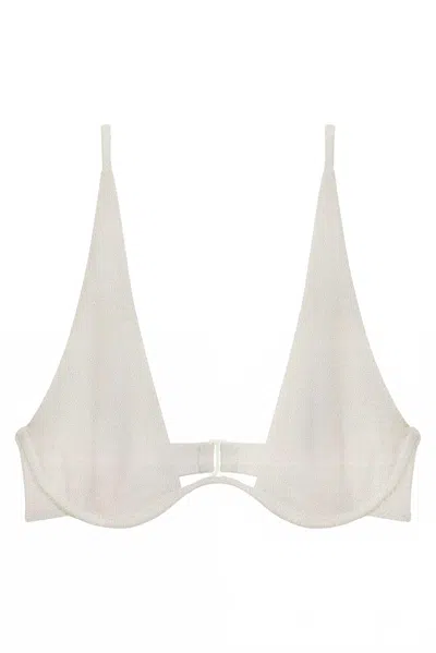 Jade Women's Swim Paloma Top In Sandstone In Metallic