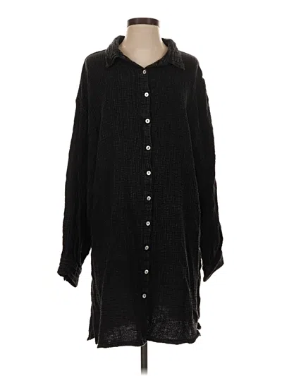 Pre-owned Jaded Gypsy 3/4 Sleeve Blouse In Black