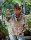 Jaded Gypsy Enchanted Fields Shacket In Ash In Multi