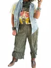 Jaded Gypsy Everyday Love One Size Pant In Olive Green In Green