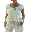 Jaded Gypsy Fine With Me Tank Top In White In White