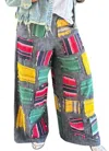 Jaded Gypsy Pieces Fit Wide Leg Pants In Grey In Gray